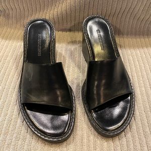 Ann Demeulemeester 3” black wedge sandal